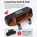 Car Seat Back Cup Holder, 4-in-1 Multifunctional Backseat Organizer with Tissue Box Storage & Hooks (Black) - Image 2