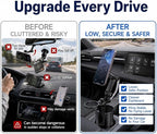 Magnetic Cup Holder Phone Mount for Car, Dual Cup Holder Adjustable Arm | 2-in-1 phone mount & cup expander, cleaner car, no interior damage, no suction, no adhesive, no vent clip, safer no-drop hold - Image 2