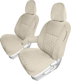 FH Group Custom Fit Car Seat Covers Specifically Made for 2011-2020 Toyota Sienna 7-8 Seater with Ultraflex Neoprene Water Resistant Automotive Seat Covers - Front Set Solid Beige by FHGroup