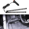 wuyaoyao Car LED Strip Light, 24LED Lights w/Cigarette Lighter, White | 12V Ambient Lighting Kit for Decor, RGB Neon Atmosphere Lamps, Under Dash Ambient Night Light, Universal Car Accessories by wuyaoyao