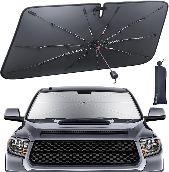 Tacoma 2016-2026 Foldable Car Windshield Sunshade Umbrella UV Block Coating | Foldable Umbrella Design, 5 Layers UV Block Coating, Front Window Heat Insulation Protection for Tacoma 2016-2026 Accessories by Lamicall