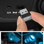 Sun Walker 2 PCS USB LED Car Interior Atmosphere Lamp, Plug-in USB Interface Trunk Ambient Light LED Decoration, Mini Portable Interior Night Lighting Kit for Most Vehicles (Ice Blue) - Image 6