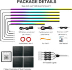 Interior Car LED Strip Light with Wireless APP, RGB 10 in 1 Acrylic LED Light for Car with Dynamic Dreamcolor, Dual Zone Control Car Ambient Lighting Kits, Inside Neon Strip with Music Mode (10 in 1) - Image 6