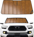 Pigenius Windshield Sun Shade for Toyota Tacoma 2018-2023, Custom Front Window Sunshade- Leather by Pigenius