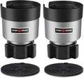 SEVEN SPARTA 2 Pack Car Cup Holder Expander Organizer Adjustable Base, Compatible with Yeti 20/26/30 oz, Hydro Flasks 32/40oz, Nalgenes 30/32/38/48 oz, Other Bottles in 3.4"-3.8" (Silver) | Compatible with Yeti, Hydro Flask & Owala 32-40oz, Upgraded Ad... by SevenSparta
