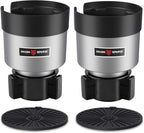 SEVEN SPARTA 2 Pack Car Cup Holder Expander Organizer Adjustable Base, Compatible with Yeti 20/26/30 oz, Hydro Flasks 32/40oz, Nalgenes 30/32/38/48 oz, Other Bottles in 3.4"-3.8" (Silver) | Compatible with Yeti, Hydro Flask & Owala 32-40oz, Upgraded Ad... by SevenSparta
