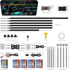 Dreamcolor Acrylic Car Interior Lights 18 in 1 RGB Car Ambient Lighting Kit APP Control Zoned Control System 252 Color Modes DIY 16 Million Colors Music Sound Active Neon Light Kits New Version - Image 9