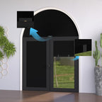 Myshade Arch Window Shades Half Circle Blackout Cellular Shades Cordless No Drill Blinds for Windows Half Moon Honeycomb Fabric No Tools Room Darkening Shades Easy Install (1PCS Black 72" W X 36" H) - Image 6