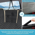 Lassie Dog Car Seat Covers for Back Seat with 2 Seat Belts, Universal Fit | Triple-Layer Waterproof Armor,Premium Visual Mesh Window,Non-Toxic Anti Slide Silicone Base,Rugged Protection,Easy Removal - Image 3
