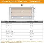 Persilux Light Filtering Roller Shades for Window Blinds,Cordless,Linen Fabric,Thermal Insulated Fabric UV Protection Shades for Home,Office,Bedroom,Door,Light Filtering-Beige,34" W X 64" H - Image 6