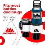 Integral Ultimate Car Cup Holder Expander with Adjustable Base - White | Fits Yeti 14/24/36/46oz, Hydro Flask 32/40oz, Ramblers, mugs & 3.4-4.0in bottles, rubber-tab adjustable base - Image 3