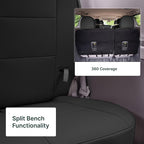 FH Group Custom Fit Car Seat Covers Specifically Made for 2011-2020 Toyota Sienna 7 Passenger, Car Seat Cover 3rd Row, Automotive Seat Covers in Black Faux Leather, Waterproof and Washable Seat Covers - Image 4