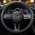 LRITER Car Steering Wheel Cover, Non-Slip Silicone Material, Multiple Color Choices, Universal Auto Parts Steering Wheel Cover, Suitable for Most Cars (Black) | Multiple Color Choices, Universal Auto Parts Steering Wheel Cover, Suitable for Most Cars by LRITER