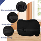 Cooling Lumbar Support Pillow for Office Chair,Memory Foam Car Back Cushion | Cool-Touch Lumbar Pillow Lower Back with Adjustable Straps, Ergonomic Chair Back Pillow for Office, Car, Gaming Chairs - Image 6