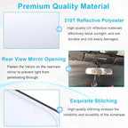 Premium Windshield Sun Shade for 2018-2026 Jeep Wrangler JL JLU & 2020-2026 Jeep Gladiator, Reflective 310T Material Front Window Sun Visor Blocks UV Rays Foldable Sunshade with Storage Pouch - Image 7