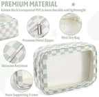 5PCS Diaper Bag Organizer Pouch Set,TSA Approved Toiletry Bag, Waterproof TPU Makeup Bag Set, Travel Organizer Bags for Women and Kids，Mothers Day Gifts - Image 4