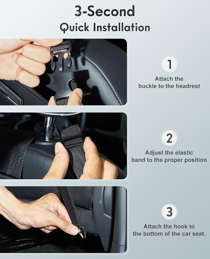 FLORICH Car Organizer Storage Between Seats, Premium Leather Car Mesh Organizer with Waterproof Cup Holder, Car Hanging Storage Bag Pocket Between Seats - Image 6