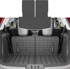 xipoqix 6&7 Seats Cargo Mat Compatible with 2020-2026 Ford Explorer | Backrest Mat Cargo Liner Trunk Mat Replacement for 2020-2026 Explorer Accessories(Trunk with Backrest Mat) by xipoqix