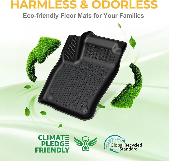 Floor Mats for 2022-2026 Volkswagen Taos AWD Accessories | Full-Coverage Mats Set with Cargo Liner & Backrest Mat, Odorless & Durable, All-Weather Protection, 3D Laser Fit, Quick Setup - Image 9