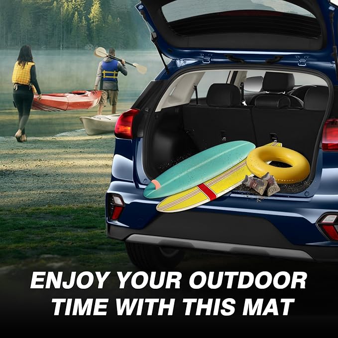 Powerty Trunk Mat for Kia NIRO 2023-2026 (Not for NIRO EV& NIRO Plug-in Hybrid), All Weather TPE Cargo Mat Liner for NIRO Rear Trunk - Image 8