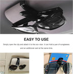 4 PCS Sunglass Holder for Car Sun Visor, Eyeglasses Hanger Mount Visor Organizer with Ticket Card Clip, Universal Glasses Hanger Clip Auto Interior Accessories for Car SUV Truck (4 PCS) - Image 5