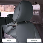 FH Group Custom Fit Car Seat Covers Specifically Made for 2011-2020 Toyota Sienna 8 Passenger, Car Seat Cover 2nd Row, Automotive Seat Covers in Solid Gray Faux Leather, Waterproof and Washable - Image 3