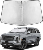 Autovir Windshield Sun Shade Fit for 2021-2024 2025 2026 Cadillac Escalade | Sunshade, Front Car Window Shades Sun Visor, Blocks UV Rays & Heat, Car Accessories by Autovir