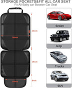 XHYANG Car Seat Protector,Auto Car Seat Protectors Baby Carseat Waterproof Durable 600D Fabric for Child Baby Car Seat Mat Vehicle Pet Cover 2 Storage Pockets (1 Pack) - Image 2