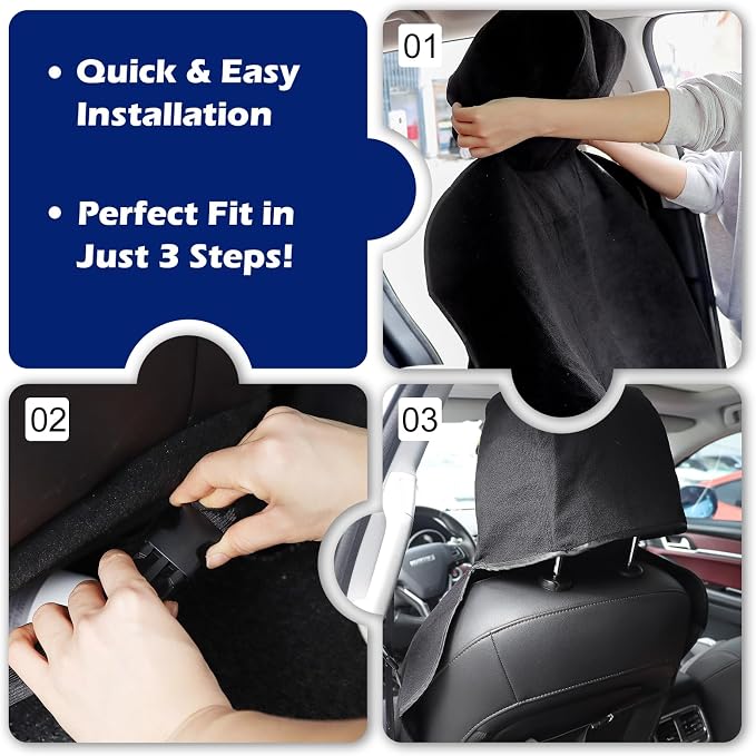 Waterproof Sweating Car Towel Seat Cover for Gym Workout, Running | Swimming, Beach and Hiking, Universal Fit Non-Slip Towel Bucket Seat Protector for Cars SUV Trucks (Black) - Image 5