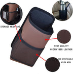 Large Car Cup Holder Expander Water Bottles, Big Drinks Holder Bag(Brown) | Fits Large 24/36/40/46oz Water Bottles,- Universal Auto Vehicle for Cars, SUV & Truck RV's golf-carts - Image 4