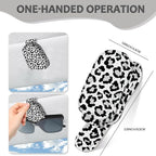 2 Pack Sunglass Holder for Car Visor, Universal Magnetic Car Sunglass Holder for Different Size Eyeglasses, Car Visor Accessories (Leopard-White) - Image 6