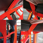 Rear Seat Dog Barrier Net Divider for Jeep Wrangler JK JL JT 2007-2025 | Fits Jeep Wrangler JK JL & Gladiator JT 2/4 Door, Red, Thickened Polyester Pet & Child Safety Barrier, No-Tool Install - Image 6