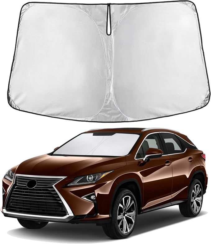 EcoNour Windshield Sunshade Compatible for Lexus RX 350 450h 2016-2021 2022 | Sun Visor for Front Windshield & Window Sun Shade Cover, UV Heat Blocker & Protector, Car Accessories by EcoNour