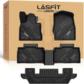 LASFIT Floor Mats for Ford Explorer 6 Seats with Second Row Center Console | TPE Custom Fit All Weather Protector Anti-Slip Floor Liners, for Explorer 2020-2026 with Second Row Center Console,4pcs Black by LASFIT