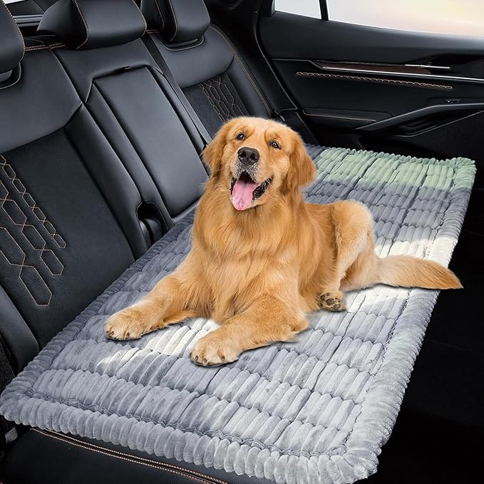 Dog Bed for Car Back Seat Non-Slip, Backseat Dog Bed Mat for Backseat Extenders, Pet Car Blanket Seat Cover for SUVs Trucks Sedans, Soft Machine Washable Travel Dog Bed (51" x 23.5") by Unknown