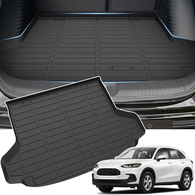 Sunsdrew Trunk Cargo Liner for Honda HR-V 2023-2026 (Included Hybrid), Rear Cargo Mat Trunk Mat for HRV Accessories All Weather Protection TPE Rubber Raised Edge by SUNSDREW