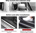 CloudBuyer Universal Car Door Edge Protector, Carbon Fiber 5D Gloss Black Vinyl Wrap Film with Anti-Collision Protection for Most Vehicles (33Ft x 2In, Black) - Image 2