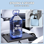 Car Back Seat Tray Table, Stable Foldable Auto Backseat Food Trays Desk for Rear Passenger Road Trip Eating & Work, Multifunctional Adjustable Travel Tray with Phone Drink Holder for Laptop iPad - Image 6