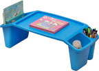 Basicwise QI003253BL Kids Lap Desk Tray, Portable Activity Table, Blue by Basicwise