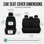 FH Group Full Set Travel Master Car Seat Covers, Airbag and Split Rear Car Seat Cover Universal Fit Interior Accessories for Cars Trucks SUV, Automotive Seat Covers,Black - Image 9