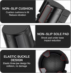 QODOLSI Pack-1 Car Conversion Cup Holder, Within 4.13" Drink Stand from Small to Large Cups Mouth, Rotatable Adjustable Base with Anti-Slip Pad, Universal Plug-and-Play Cup Holder for Cars (Black) - Image 3