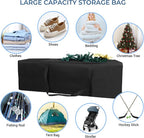 COOLBEBE 60" Sports Duffle Bag - 332L Extra Large Travel Duffel Luggage Bag | Upgrade Zipper, Sturdy & Water Resistant Long Duffle Bag for Camping Moving (Black 60inch) - Image 4