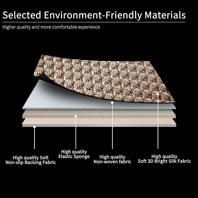 Auto Newer Breathable Universal Four Seasons Car Seat Covers, Luxury Car Seat Cushion，Protectors for Front Seat Bottoms,Compatible with 95% Vehicles， Fit for Cars Truck SUV (Gold Beige,2PCS) - Image 5