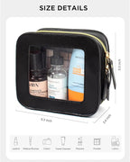 Small Clear Makup Bag, Clear Cosmetic Bags with Zipper Waterproof Small Travel Cosmetic Case Cute Make Up Pouch Mini Car Essentials for Women Travel Car Organizer - Image 5