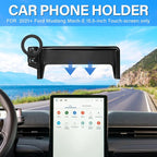 Car Phone Holder for 2021-2026 Ford Mustang Mach-E Accessories 15.5 Screen | Strong Magnetic Cell Phone Mount for Magsafe iPhone & Sunglasses Box, 360° Hands-Free No Air Vent Blockage Stable Stand - Image 2
