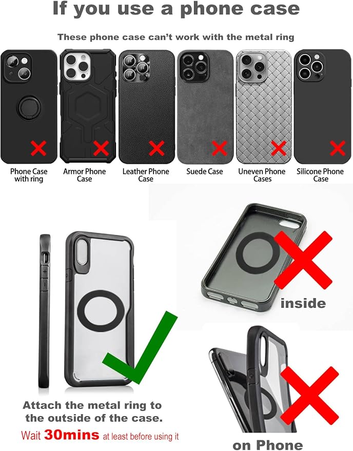 snanlen Upgraded 360° Nano Gel Vacuum Magnetic Phone Holder, Car Phone Holder for Magsafe[108+LBS Strongest Suction & 3000gf Strongest Magnetic], Suction Cup Phone Mount for Car/for iPhone 17 Pro Max - Image 9