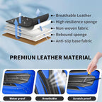 Fit Altima Car Seat Covers for Nissan Altima 2010-2025 2026- Full Set Premium Leather, Waterproof&Breathable, All-Weather Seat Cushion Protecto & Airbag Compatible, 2 Front Seat Blue & Black - Image 6