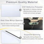 Car Windshield Sun Shade for Honda CR-V 2017-2022, Premium 310T Reflective Polyester UV Blocker, Lightweight Foldable Sun Visor with Storage Pouch - Image 6