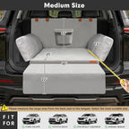 SUV Cargo Liner for Dog, Orthopedic SUV Dog Bed for Truck, Medium | Waterproof-coated 2-inch foam 6-inch side bolsters, bumper flap, storage pocket, non-slip backing for SUVs,25 x 30 in - Image 7
