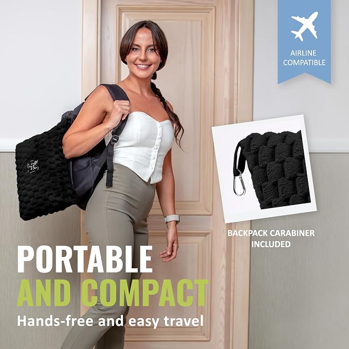 BOACAY Packable Travel Blanket for Airplane, Car - Compact Office Blanket - Portable Pillow for Adults, Kids with Case, Luggage Sleeve, Backpack Clip - Image 3